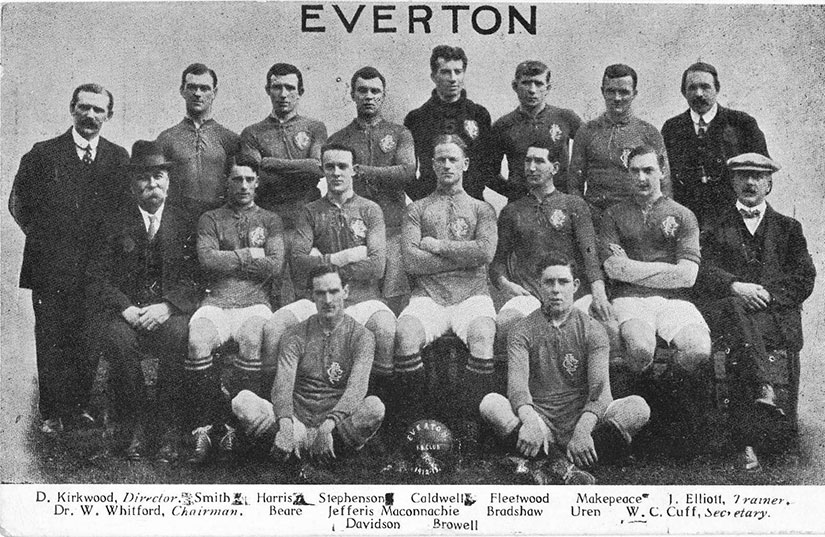 Everton's team in 1912