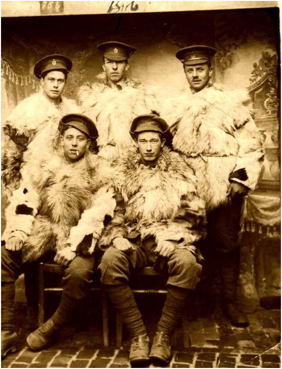 British Soldiers in Goatskins (skels - Great War Forum)