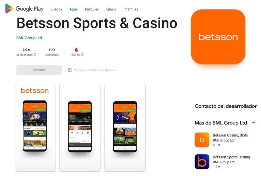 Betsson Descargar en Android