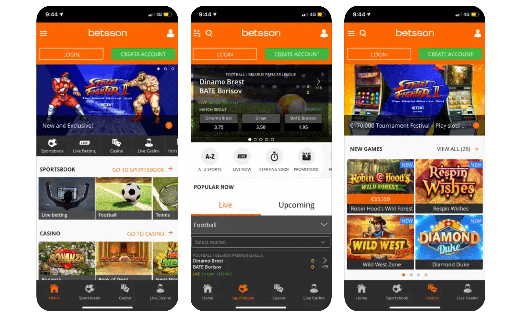 Análisis de Betsson App