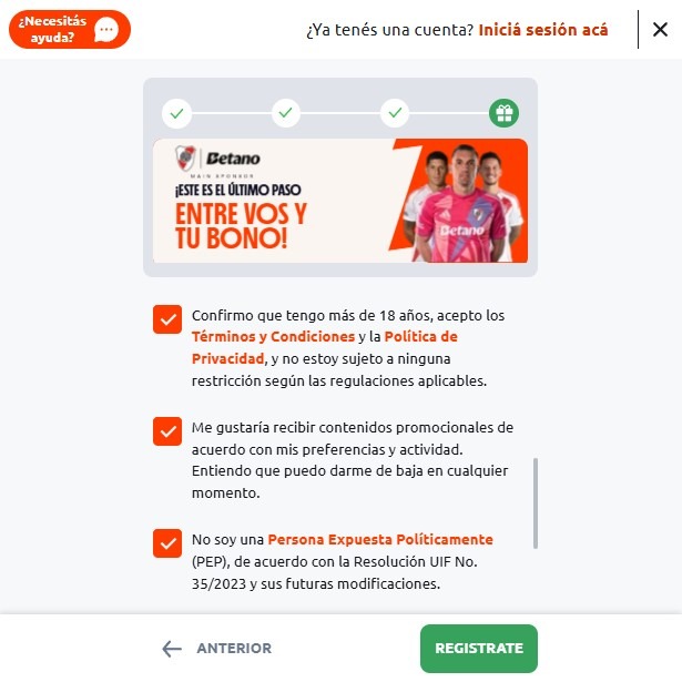 betano registro