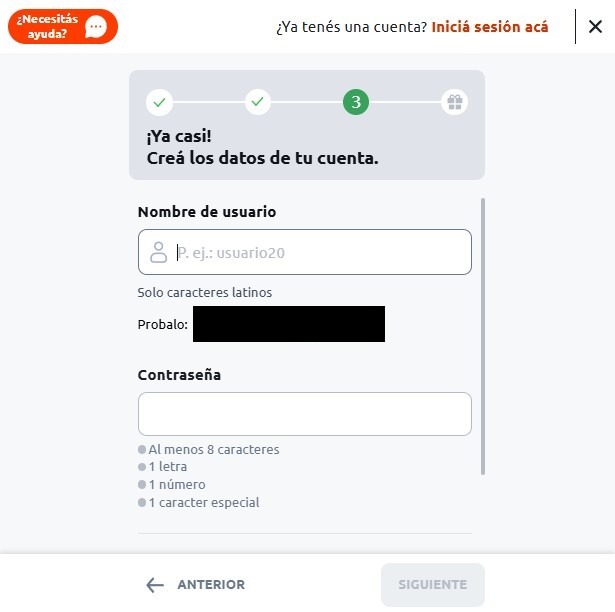 betano registro
Eleg&iacute; tu usuario y contrase&ntilde;a