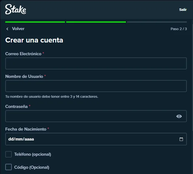 Stake Registro