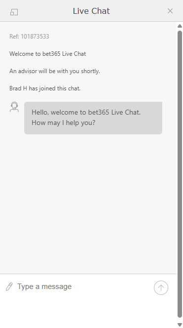 Bet365 Live chat