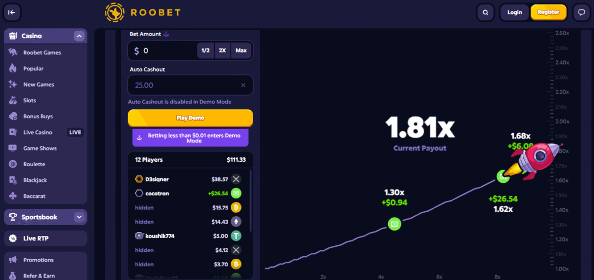 How to Play Roobet Crash and Other Casino Games