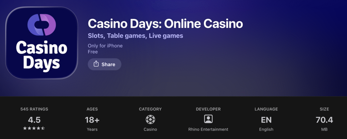 Casino Days App