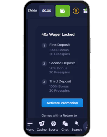 Quick Summary: Rainbet Welcome Package Breakdown