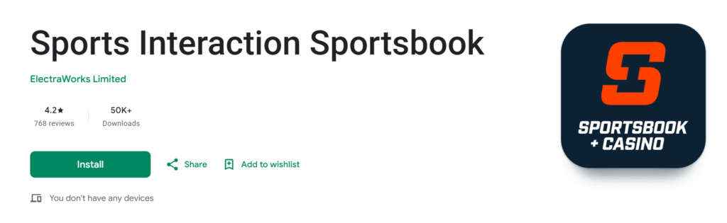 Sports Interaction app
