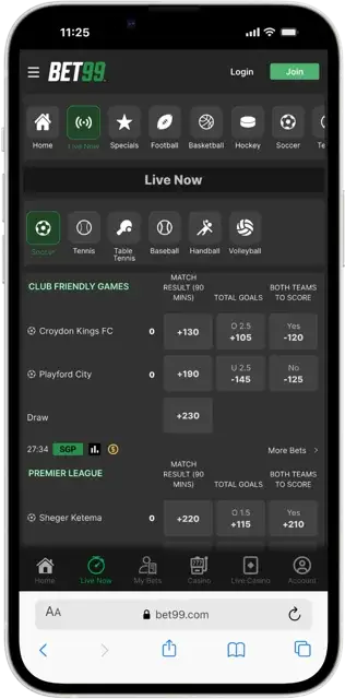 bet99 Review for World Cup Betting