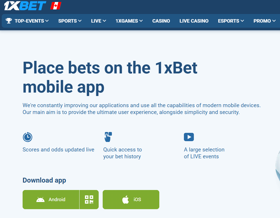 1xbet app