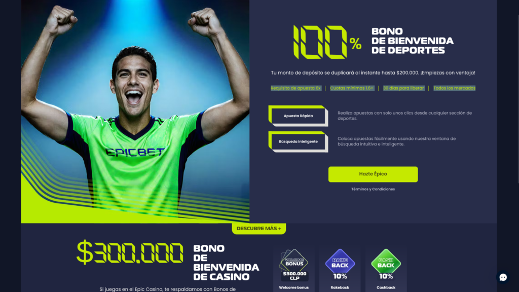 C&oacute;digo promocional Epicbet