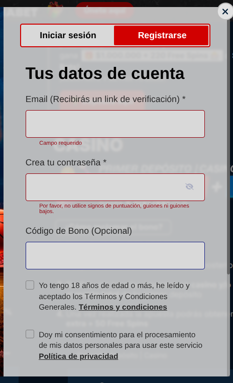 C&oacute;digo promocional Rojabet&nbsp;