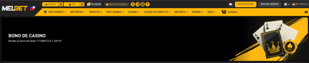 C&oacute;digo promocional Melbet