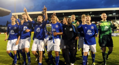 Everton Ubder-18s win the National FA Premier League Trophy
