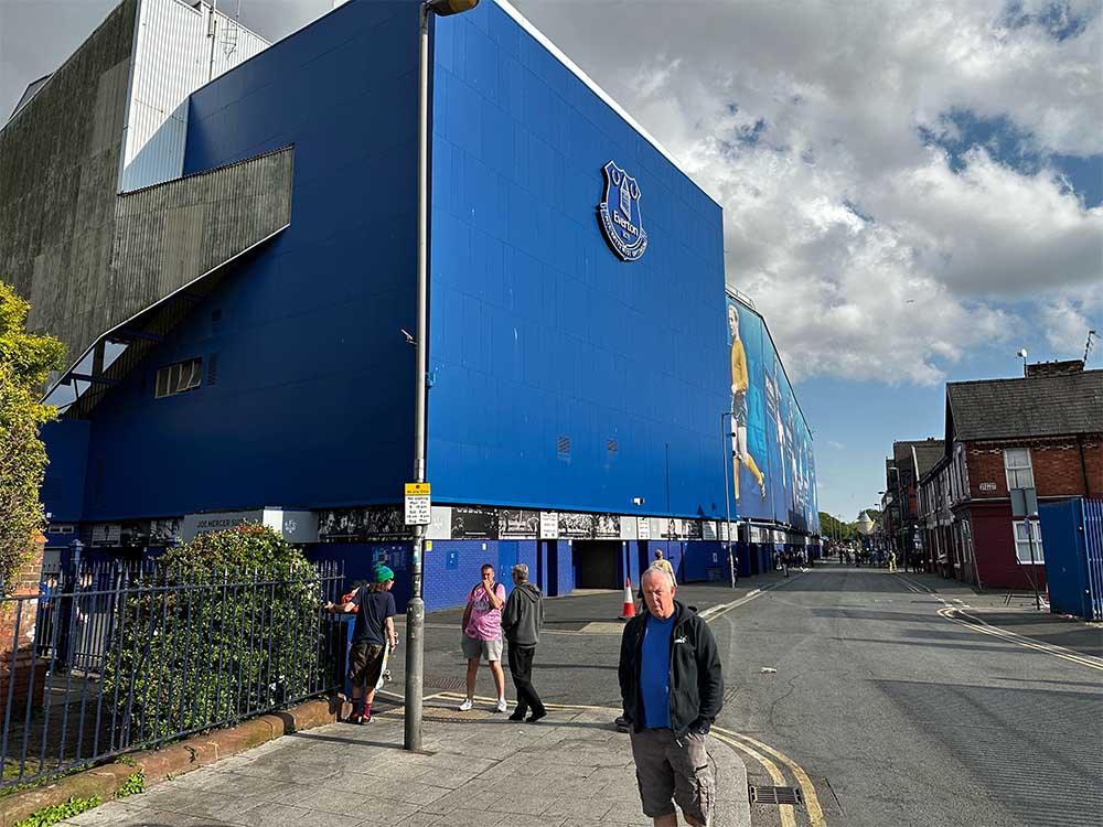 Outside Goodison Park