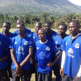 Kit Aid shirts in Malawi