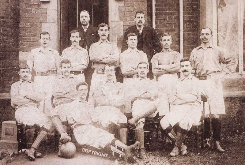 Everton 1897 squad - Arridge second row second from right