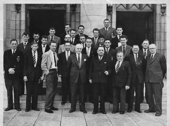 T E Jones on tour with Everton in Cork