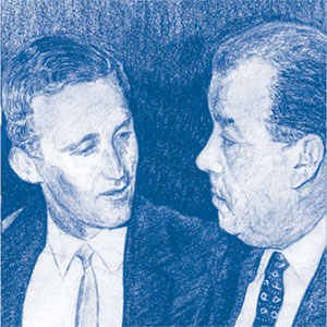 Alex Young and Bill Dean sketch