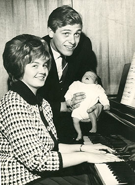 The Wests with baby Stephen in 1963