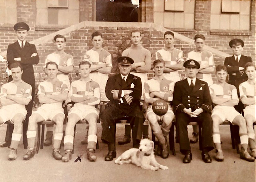 A teenage Billy Higgins with a Naval team