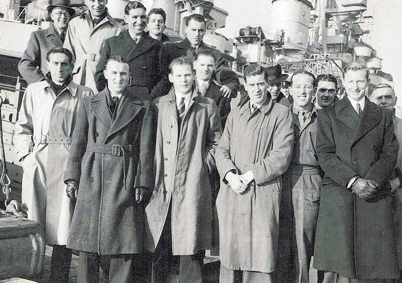 Billy Higgins on a visit to Liverpool waterfront