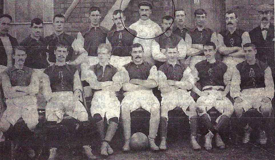 Bob Menham of Swindon Town in 1898