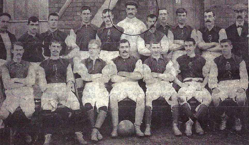 Bob Menham of Swindon Town in 1898