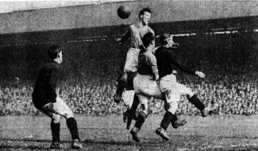 An airborne Irvine of Everton