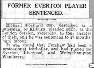 Dick Forshaw sentenced