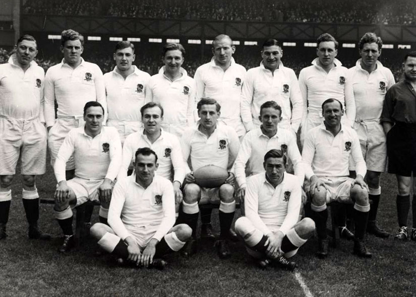 England team that played Ireland in 1948 with Dick Uren