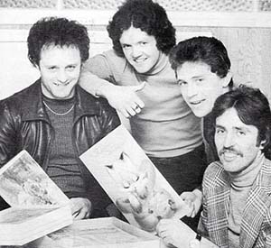 Mick Heaton John Bailey Bobby Mitchell and John Wadington in 1977