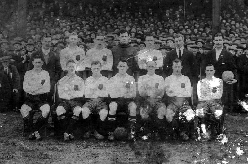 Jimmy Dunn, possibly with Scotland youth team