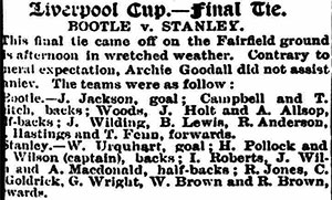 Liverpool Cup Final, Bootle vs Stanley