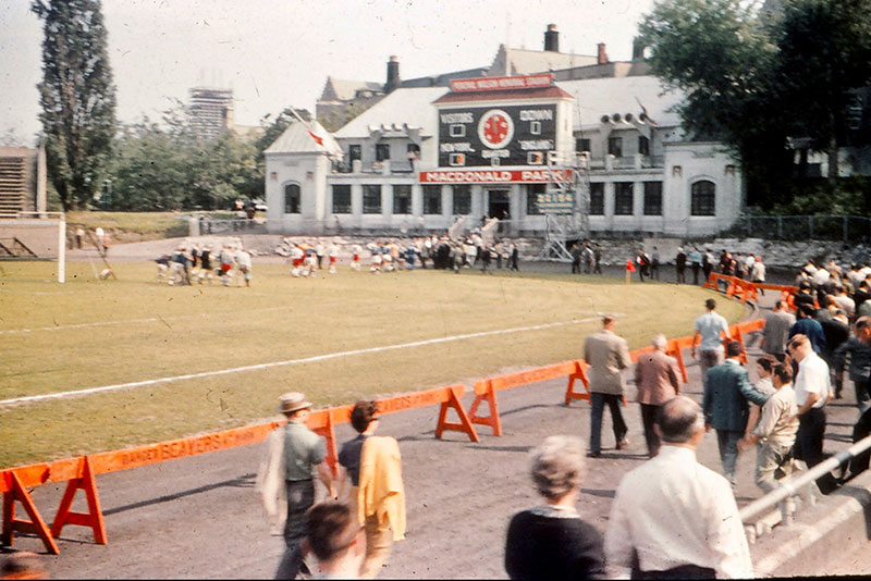 The Percival Molson Memorial Stadium, MacDonald Park — where Everton played their fixtures in Montreal