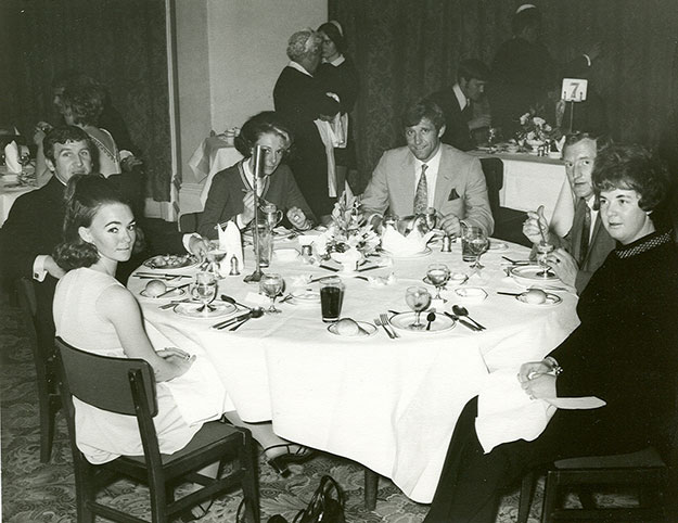 The Morrisseys, Newtons and Browns celebrate winning the 1969/70 League at the Prince of Wales Hotel, Southport