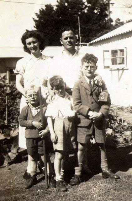 The Tatter family shortly after arriving in Australia, late 1940s