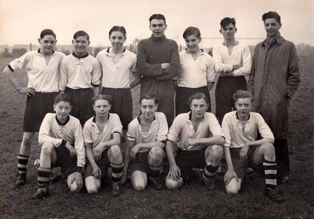 Eddie Wainwright with a Southport youth side
