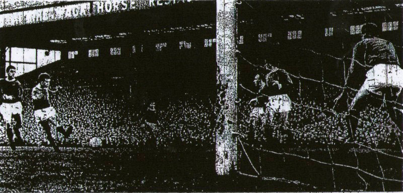 Colin Harvey scores the goal that takes Everton to Wembley