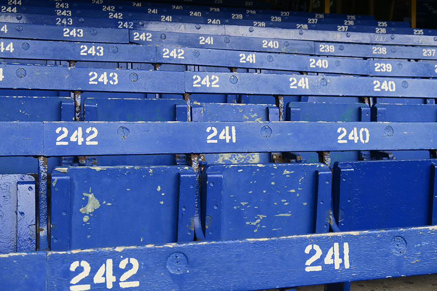 Paddock seating at Goodison Park