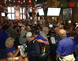 Pedros Cantina before the game