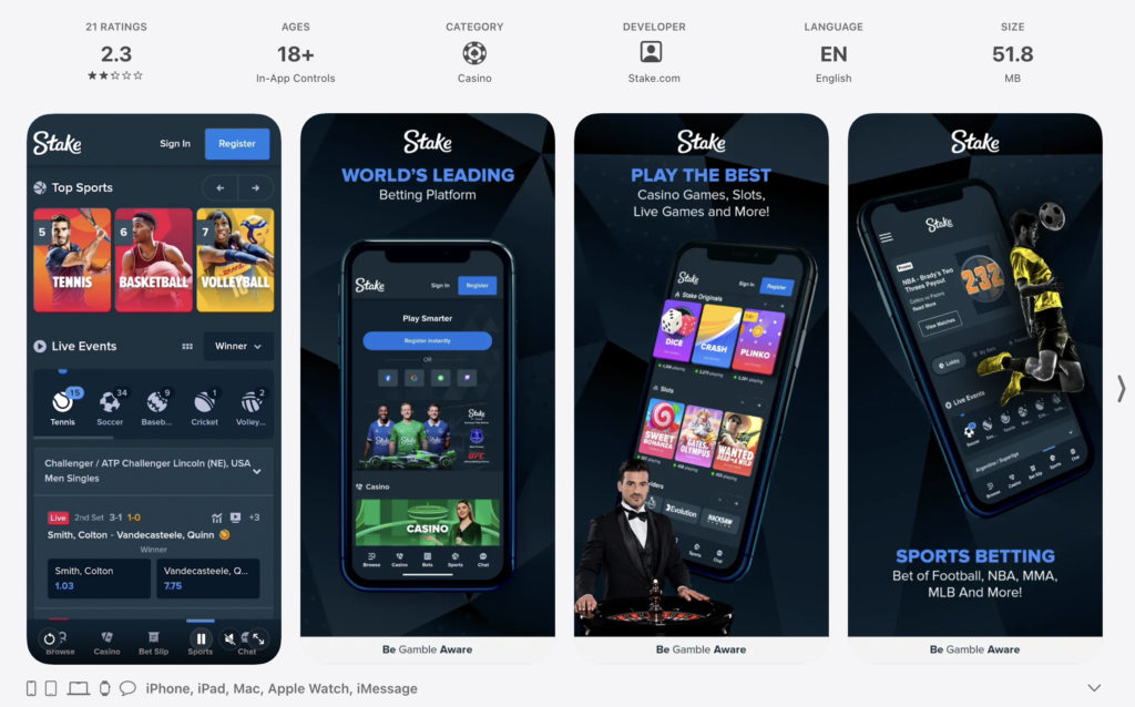 stake ios best sports betting apps