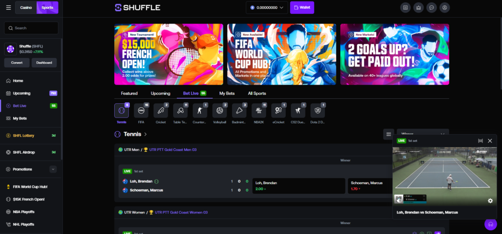 Shuffle India Live Streaming