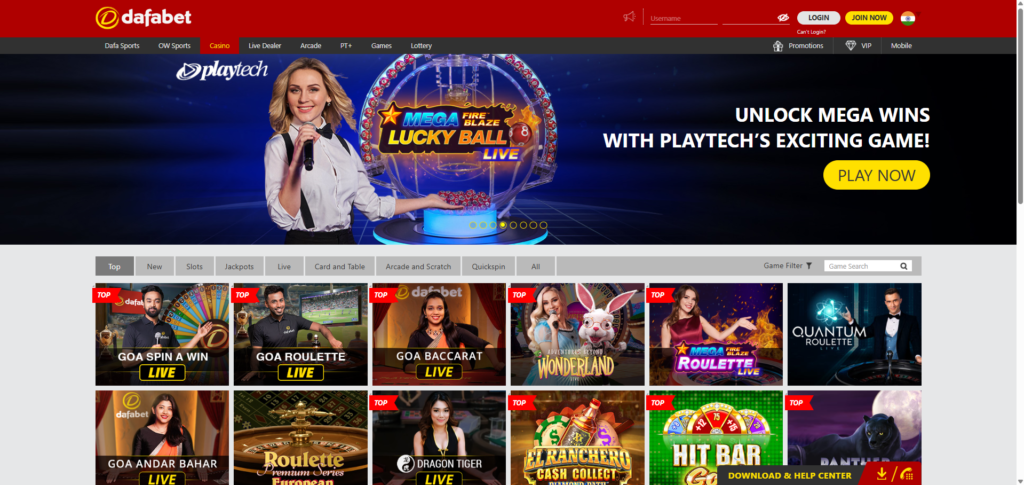 Dafabet Casino and Live Casino