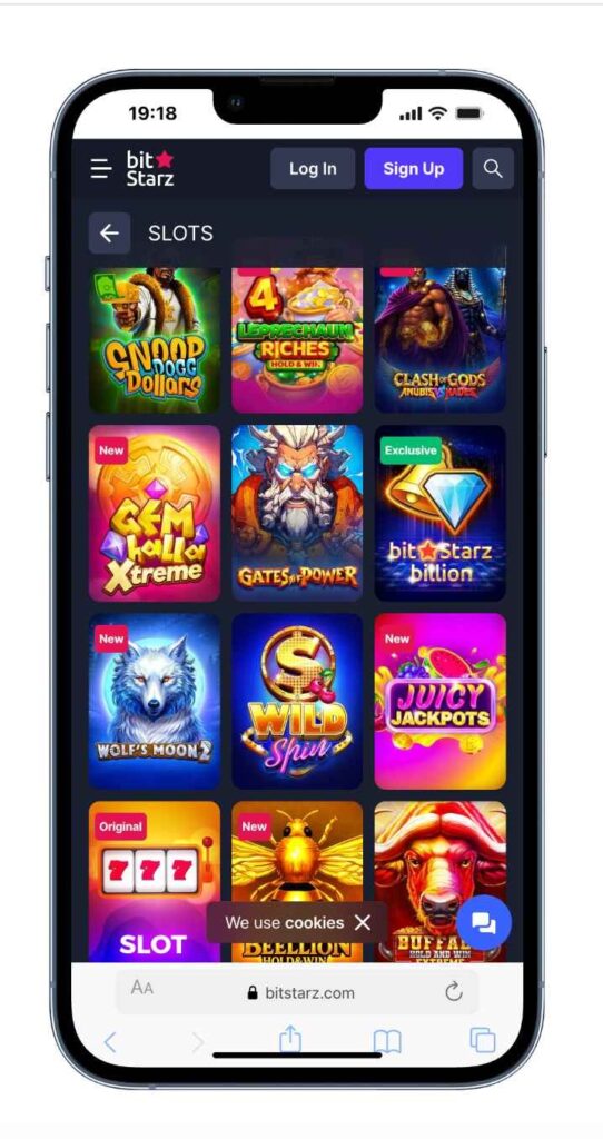 BitStarz Casino Section Overview