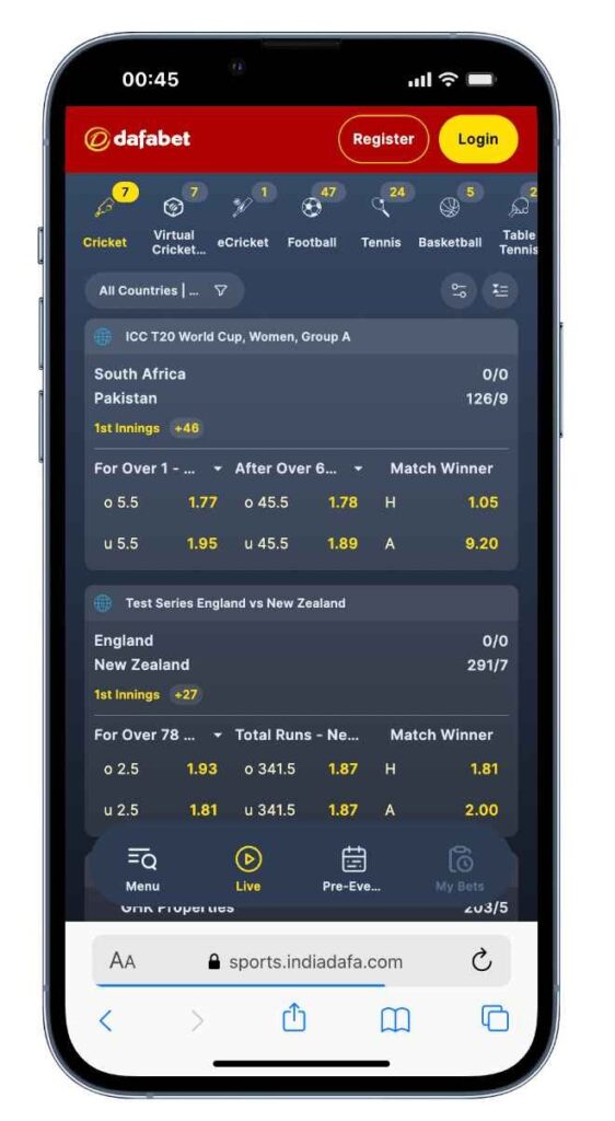 Dafabet Sports