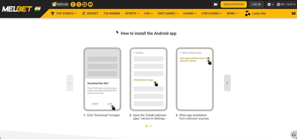 How to Download the Melbet App
Android