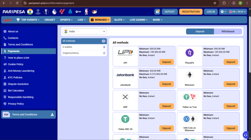Understanding payments with Paripesa