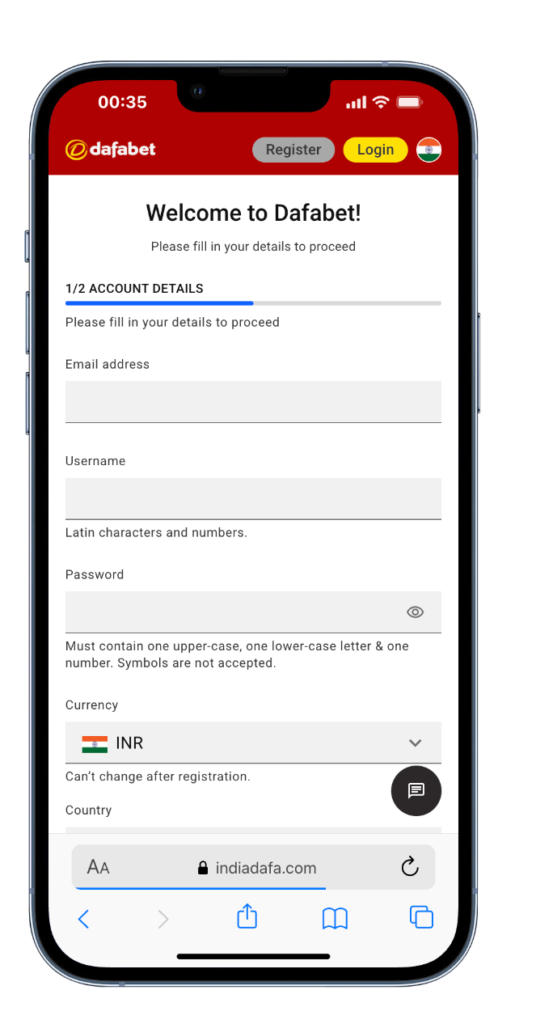 Claim Dafabet Offers on the App