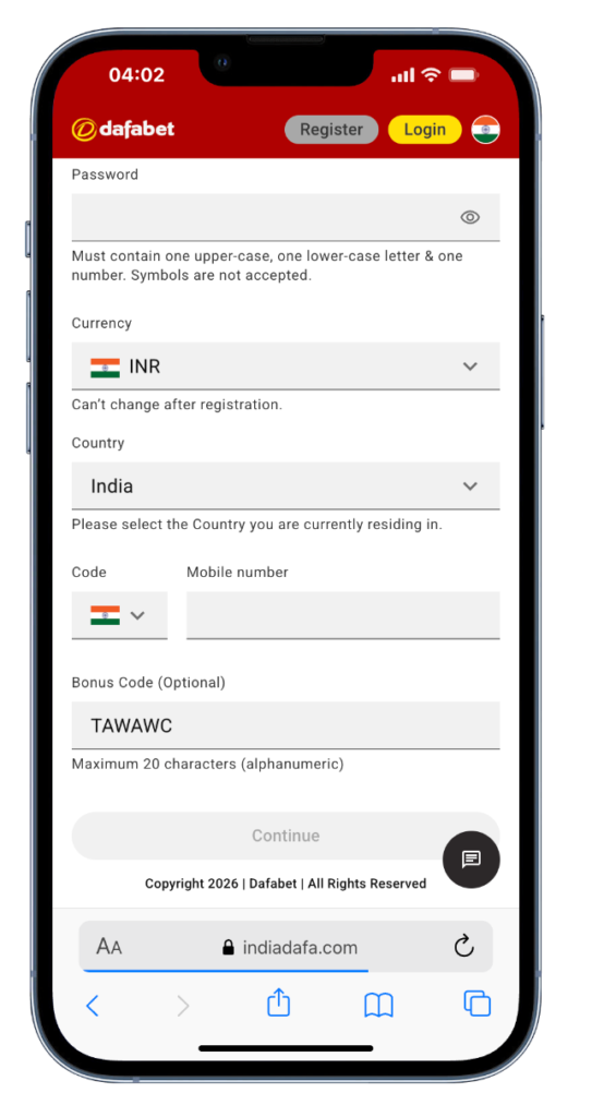 How to Register on Dafabet